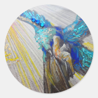Dante with the Eagle in Purgatory Classic Round Sticker