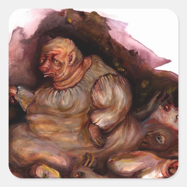 Dante's Ciacco Square Sticker (Front)