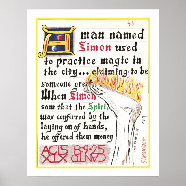 Dante's Inferno, Canto XIX Print (Front)