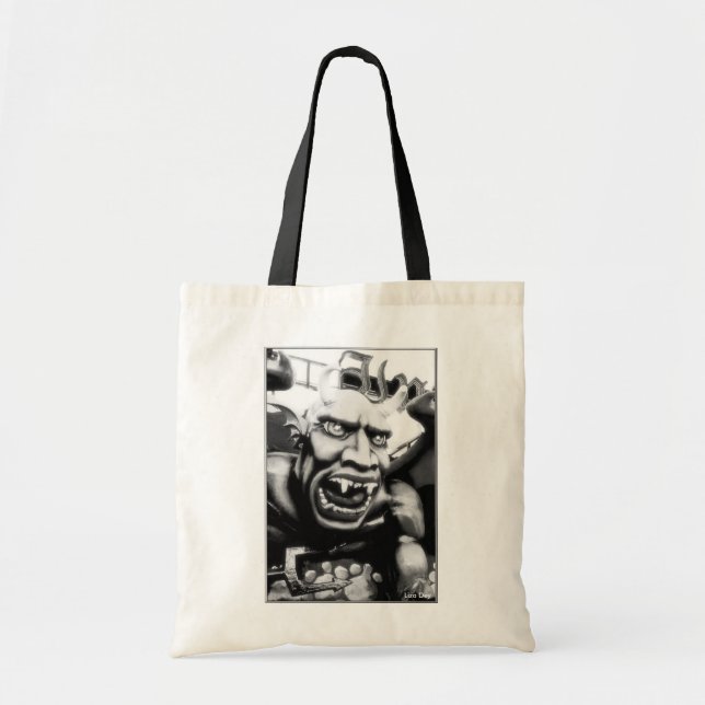 Dante's Inferno Devil Budget Canvas Tote Bag (Front)