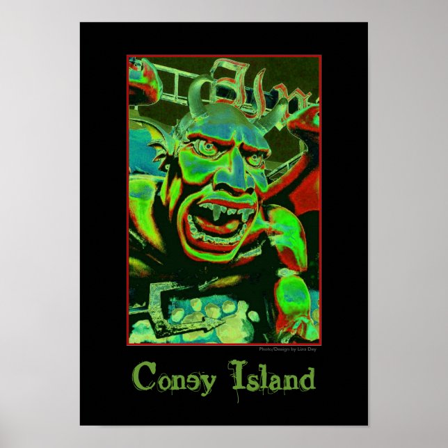 Dante's Inferno Spookhouse Psychedelic Poster (Front)