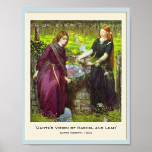 Dante's Vision of Rachel and Leah Poster