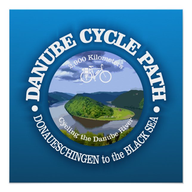 Danube Cycle Path (cycling c) Poster (Front)
