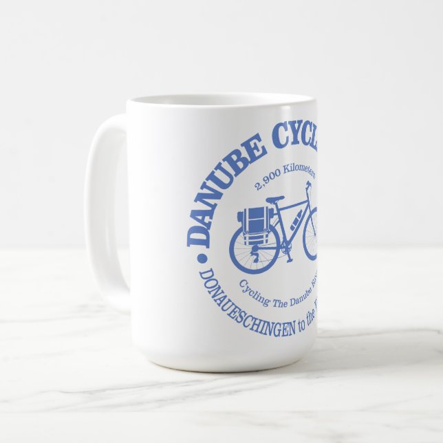 Danube Cycle Path (cycling) Coffee Mug (Front Left)