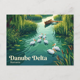 Danube Delta Biosphere Reserve Romania Postcard