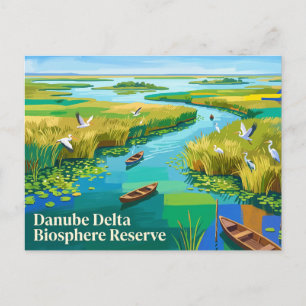 Danube Delta Biosphere Reserve Romania Postcard