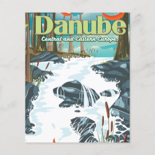 Danube European River Travel poster