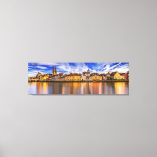 Danube river Germany wrapped canvas