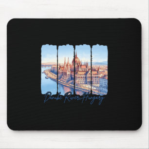 Danube River Hungary Traveling Trip Danube River V Mouse Pad