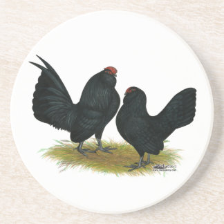 D'Anvers Black Bantams Coaster