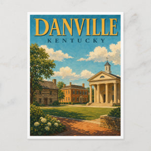 Danville Kentucky Constitution Square GeoSaga Postcard
