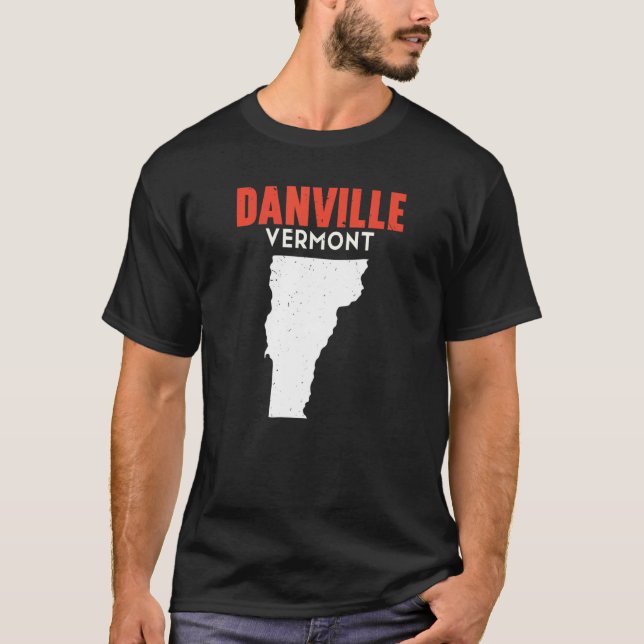 Danville Vermont USA State America Travel Vermonte T-Shirt (Front)