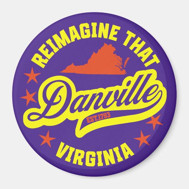 Danville, Virginia  Magnet (Front)