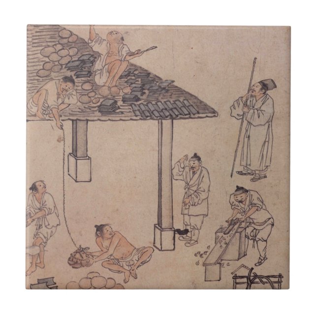 Danwon Giwaigi Roof Tiling Painting Tile (Front)