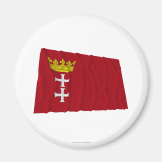 Danzig - Gdansk Waving Flag Magnet