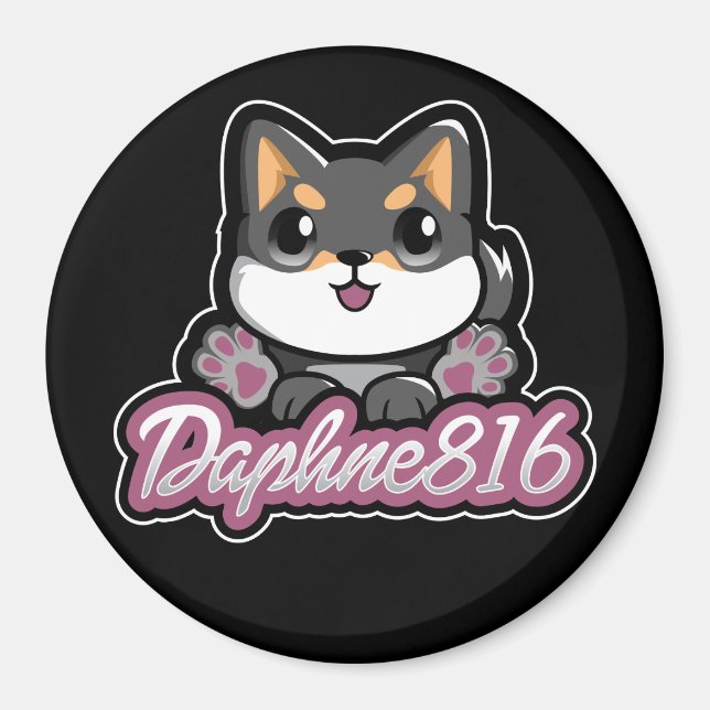 Daphne 816 Magnet - Black (Front)