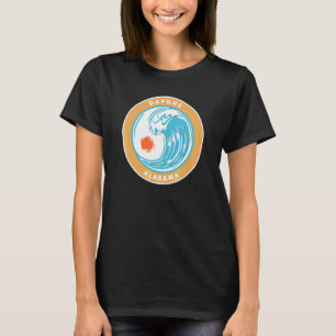 Daphne Alabama Al Beach Ocean Wave Vacation Souven T-Shirt