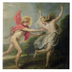 Daphne and Apollo (oil) Tile
