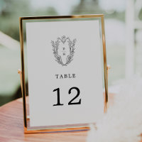 DAPHNE Black White Elegant Wedding Table Numbers