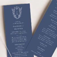 DAPHNE Dark Blue Botanical Minimalist Navy Wedding