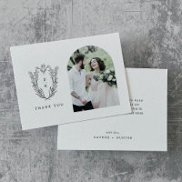 DAPHNE Flat Black White Minimalist Photo Wedding