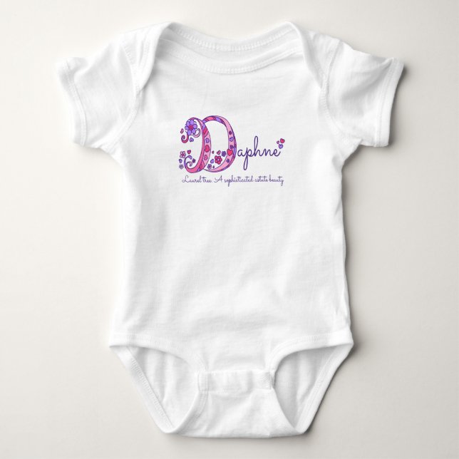 Daphne girls name & meaning D monogram shirt (Front)