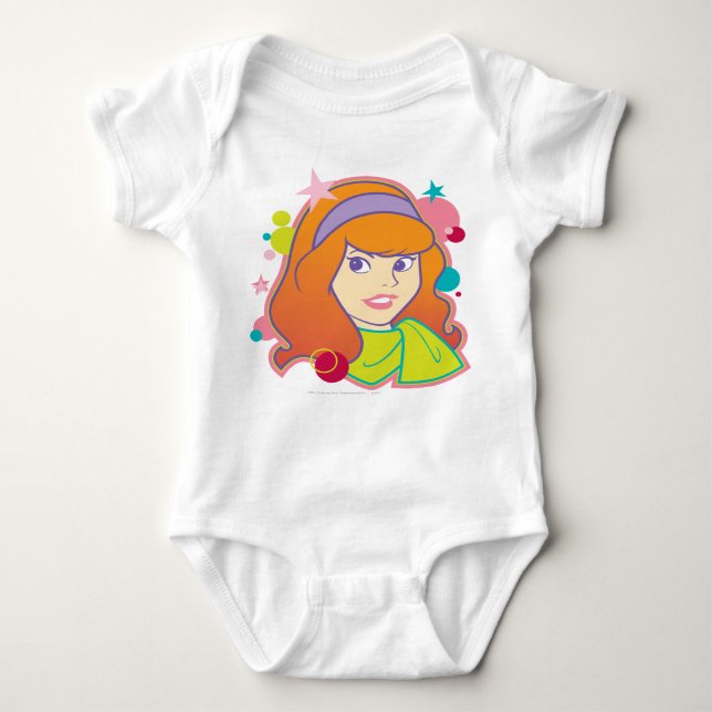 Daphne Groovy Graphic Baby Bodysuit (Front)