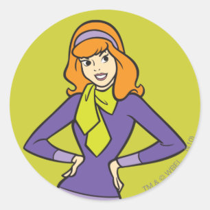 Daphne Hands on Hips Classic Round Sticker