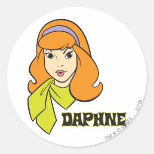 Daphne Name Graphic Classic Round Sticker