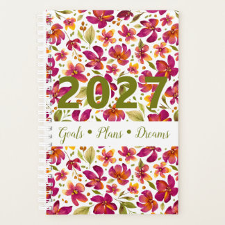 Daphne Watercolor Floral 2027 Customisable Planner
