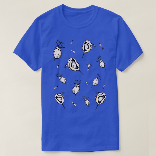 Daphnia spec Crustacea collage T-Shirt (Design Front)