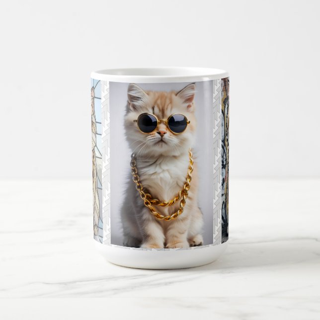 Dapper Animal | Kitty In Sunglasse  – Personalised Coffee Mug (Center)