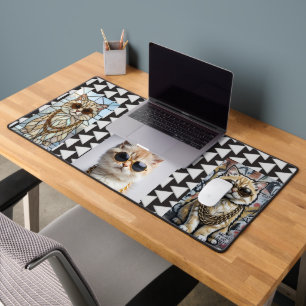 Dapper Animal Kitty In Sunglasse – Personalised Desk Mat