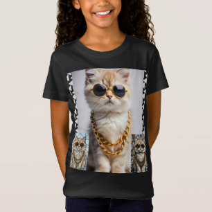 Dapper Animal   Kitty In Sunglasse  – Personalised T-Shirt