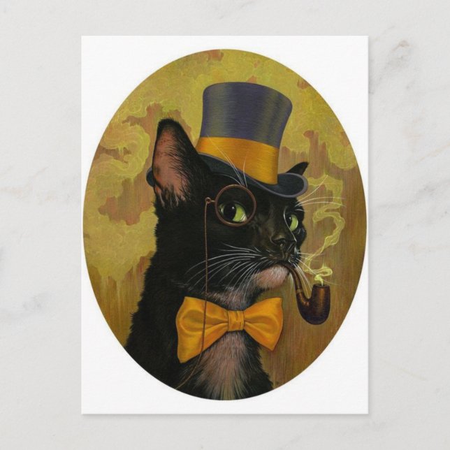 Dapper Cat Postcard (Front)