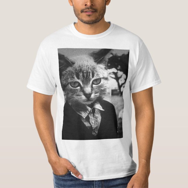 Dapper Cat T-Shirt (Front)