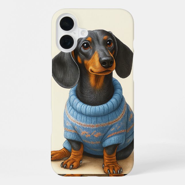 Dapper Dachshund  iPhone Case (Back)