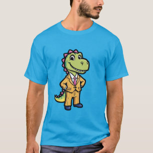 Dapper Dinosaur in a Suit T-Shirt