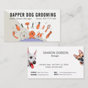 Dapper Dog Grooming Pet Business Card