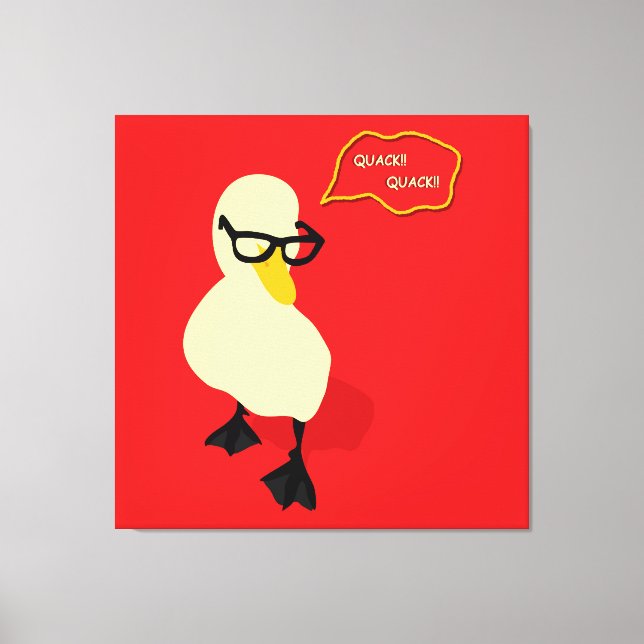 Dapper Duck Canvas Print (Front)