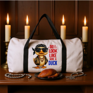 Dapper Duck Donning Shades and Bandana Duffle Bag