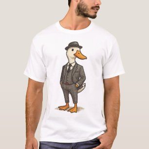 Dapper Duck in a Suit - Gentleman Duck T-Shirt