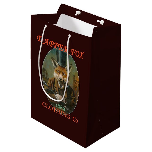 Dapper Fox Clothing Gift Bag (Front Angled)