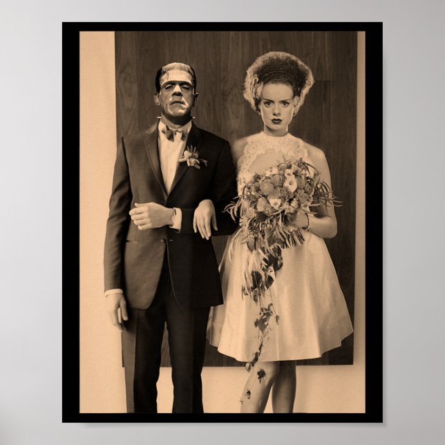Dapper Frankenstein Wedding Day - Monster Hallowee Poster (Front)