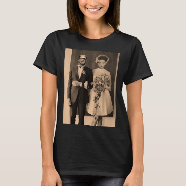 Dapper Frankenstein Wedding Day - Monster Hallowee T-Shirt (Front)