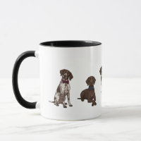 Dapper German Shorthaired Pointer Bow Tie Dog Mug