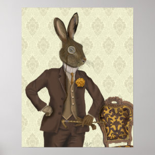 Dapper Hare Poster