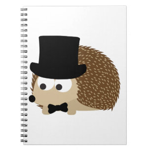 Dapper Hedgehog Spiral Notebook