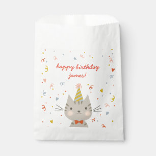 Dapper Kitty Birthday Party Favour Bags