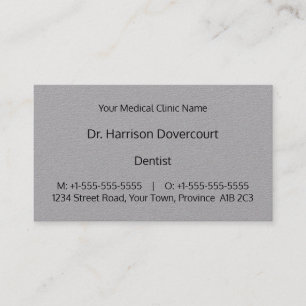 Dapper Medical Professional Business Card